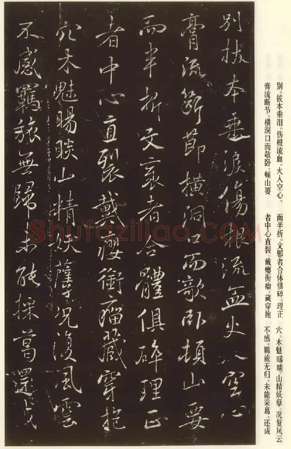 褚遂良书法欣赏《枯树赋》(大图) | 书法碑帖