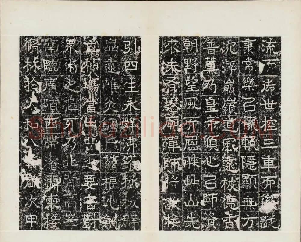 东魏隶书欣赏《中岳嵩阳寺碑》民国拓本 | 书法碑帖