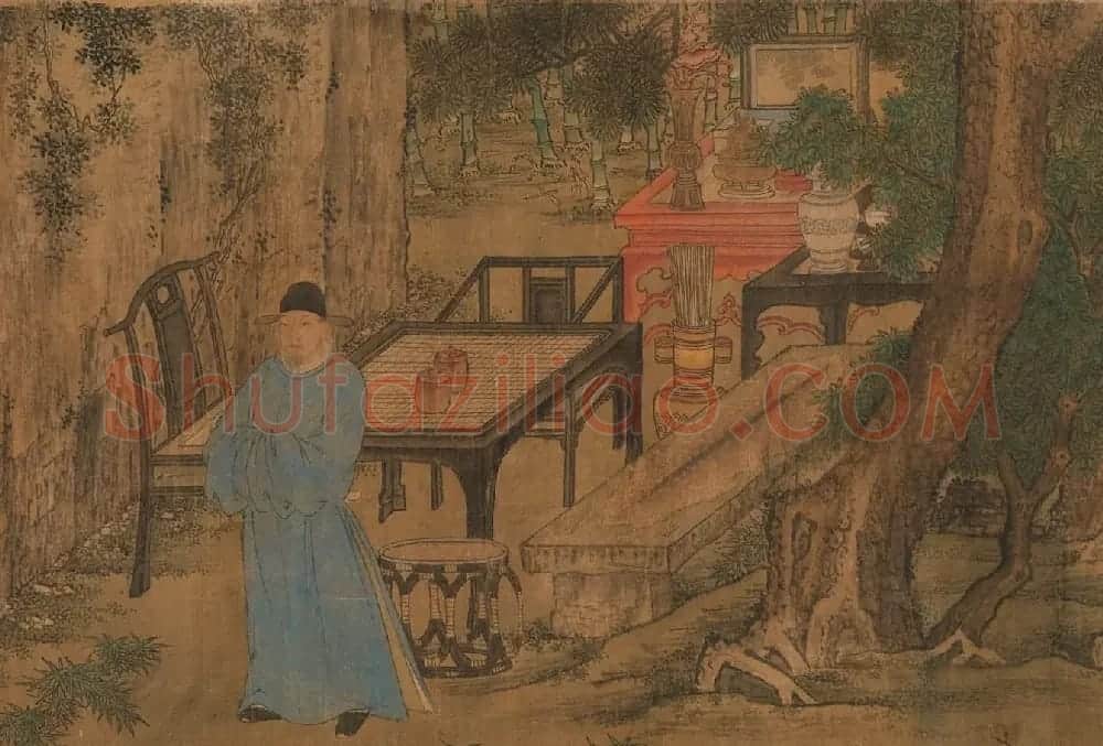 明代谢环杏园雅集图卷(传)附书法题跋 | 传世书法作品鉴赏