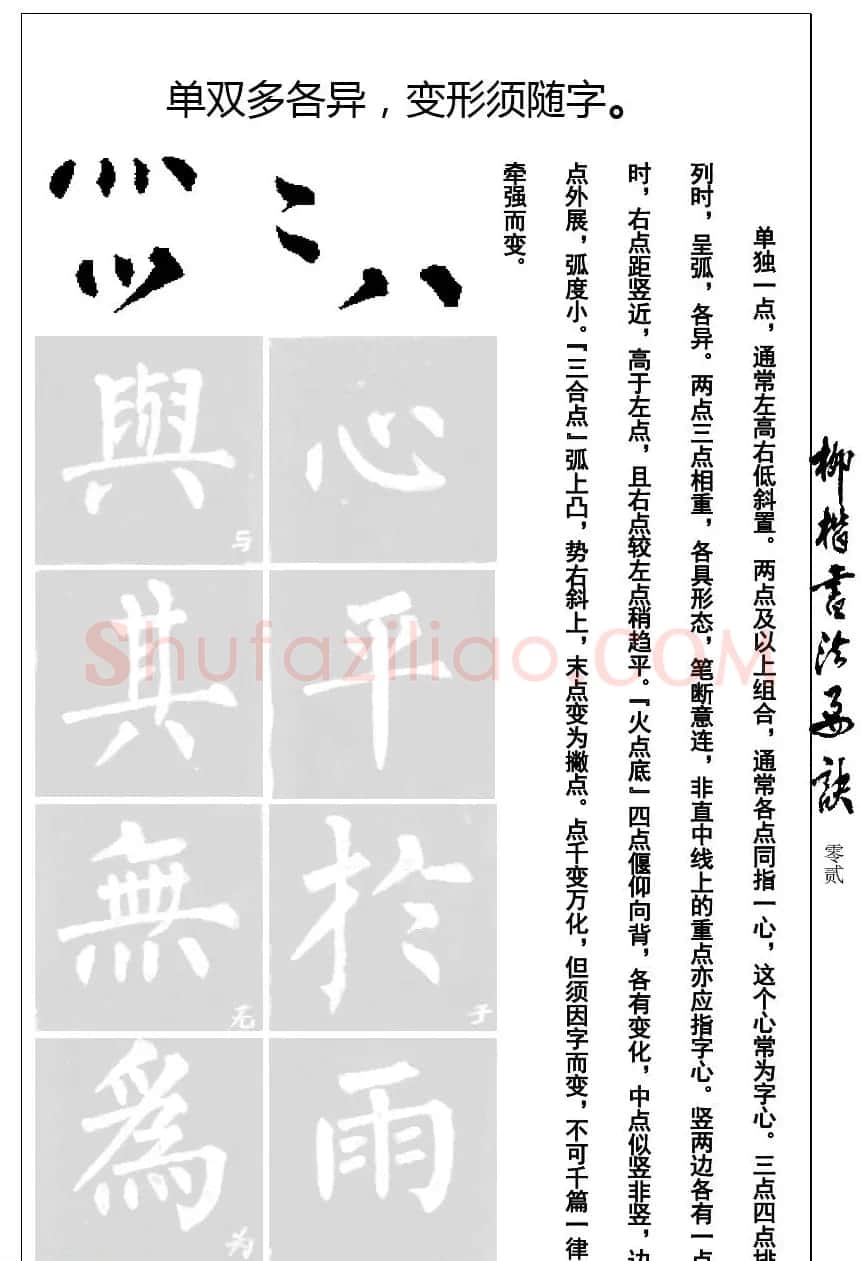 柳体楷书字帖最好范本《柳楷书法要诀》 | 毛笔楷书字帖