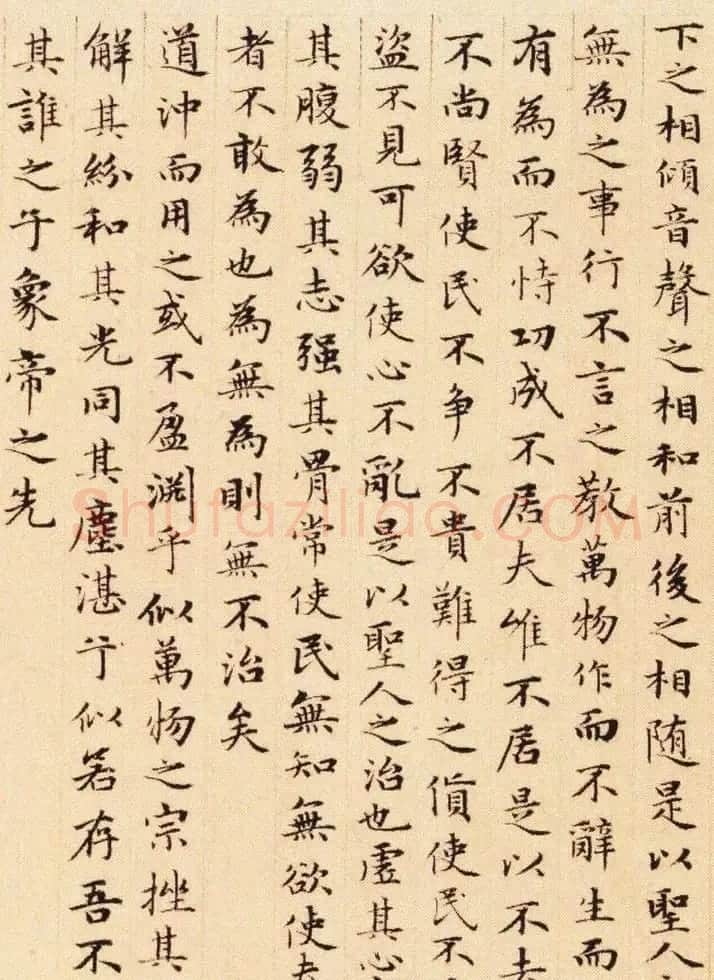 赵孟頫小楷欣赏《老子道德经卷》 | 名家书法作品赏析