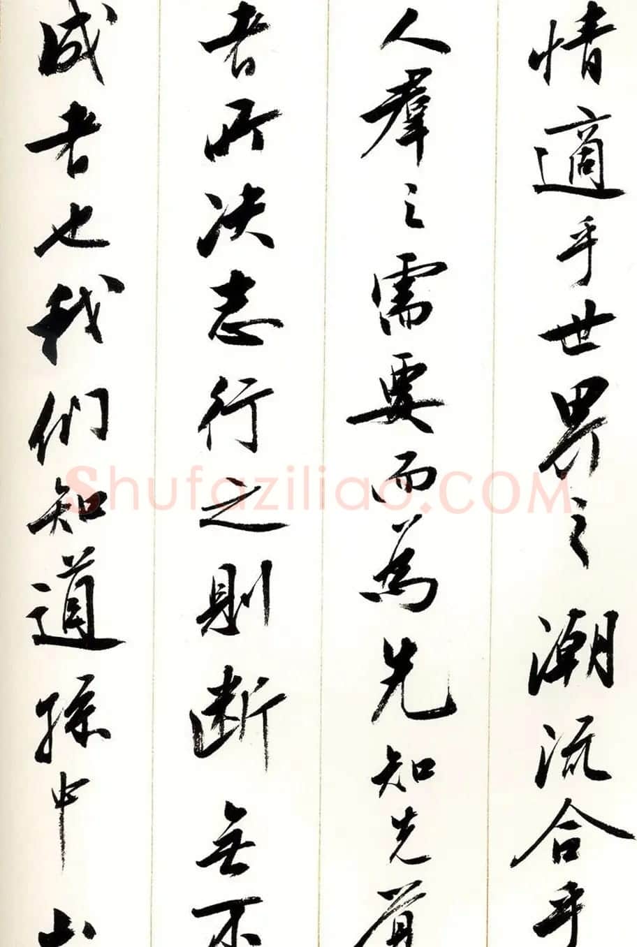 刘小晴行书字帖《宋庆龄纪念孙中山文摘》 | 毛笔行书字帖
