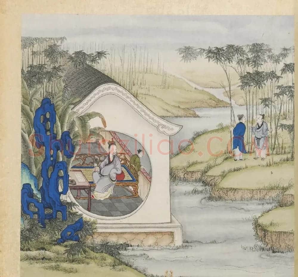 彩色字画大图欣赏《新诗造纸书画谱》 | 传世书法作品精选