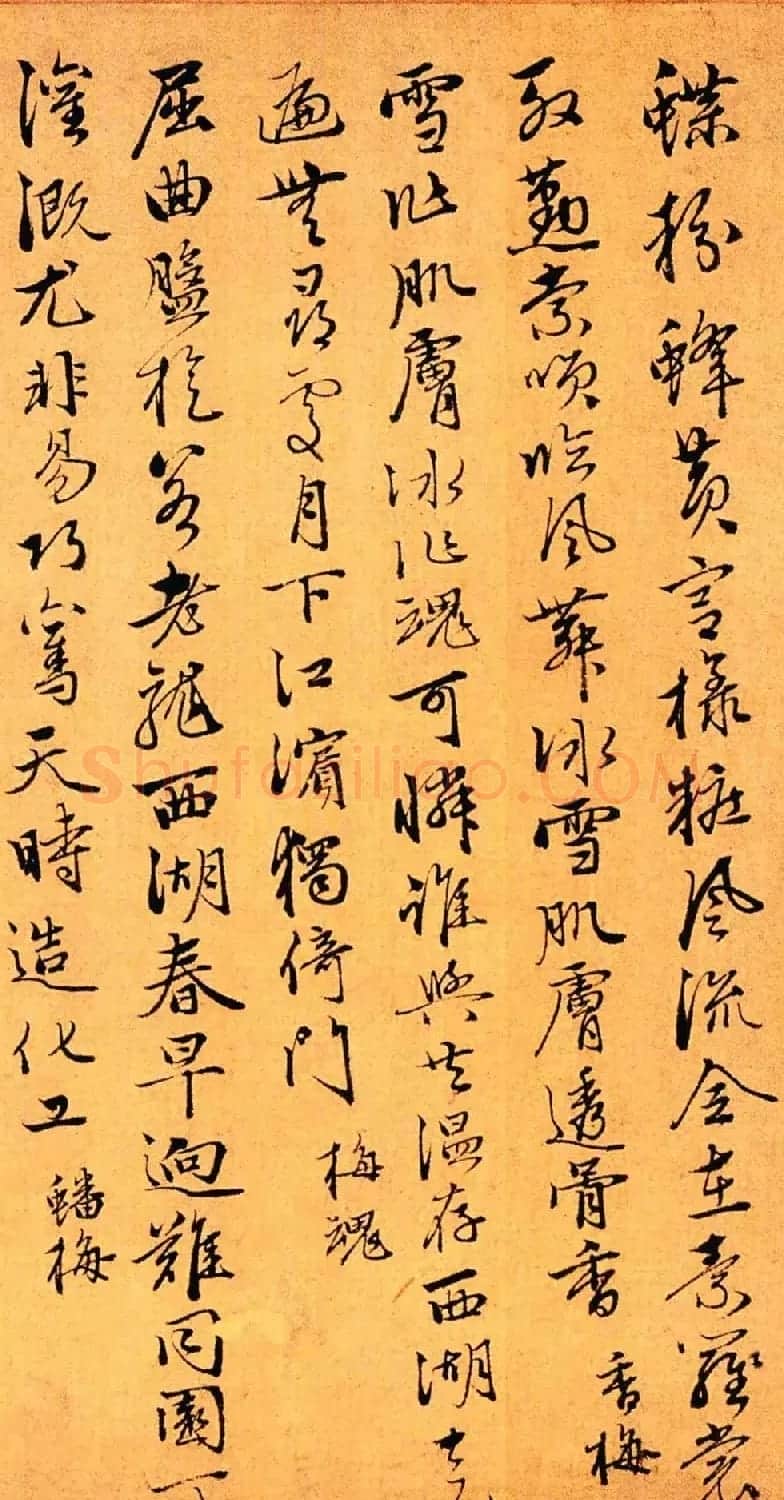 赵孟頫第三子赵奕行书梅花五十咏卷 | 书法长卷