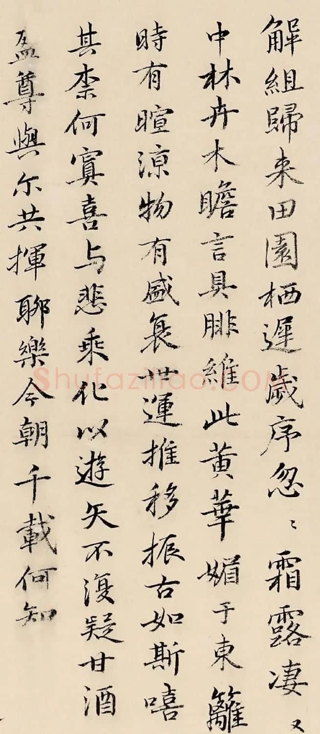 苏轼后人苏伯衡书法墨迹欣赏 | 名家书法作品赏析