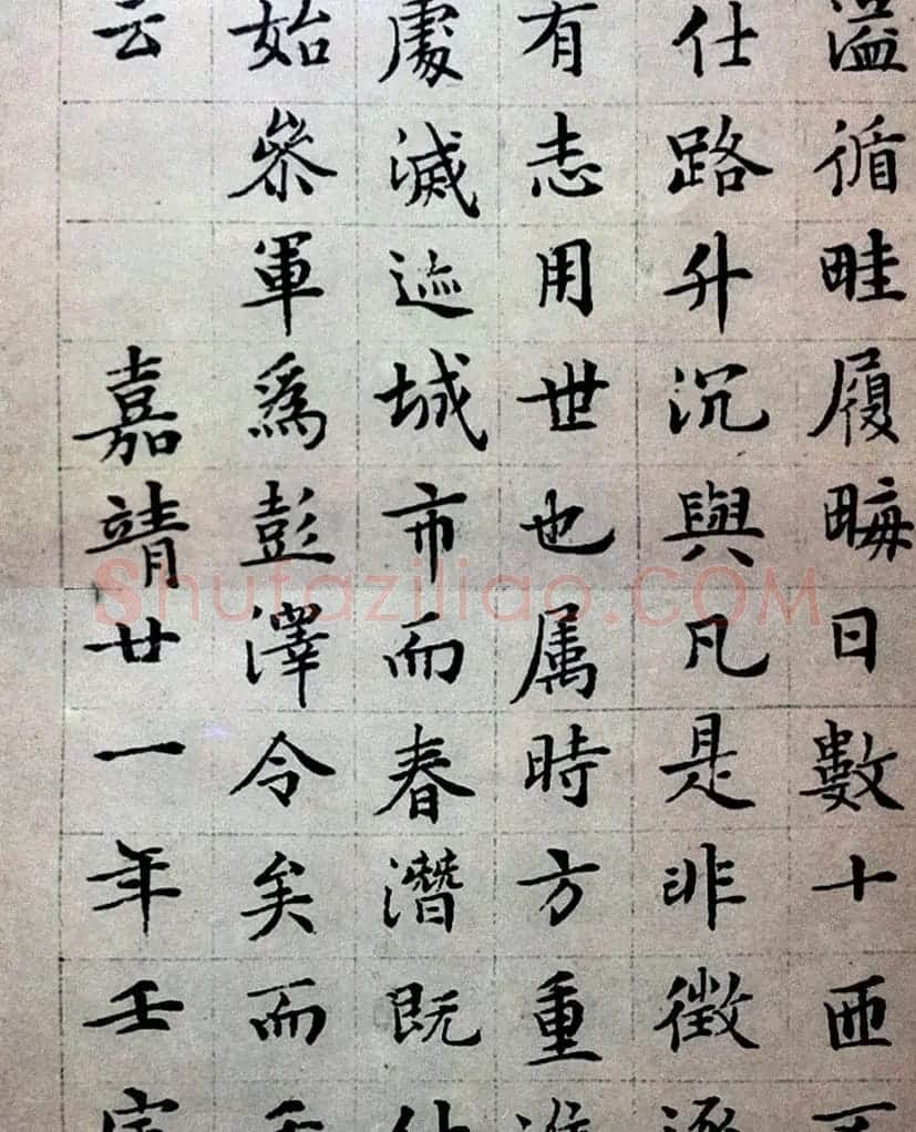 文徵明楷书欣赏《顾春潜先生传》 | 名家书法作品精选