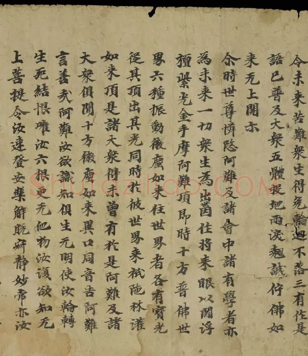 敦煌写经书法墨迹《大佛顶万行首楞严经卷第五》 | 敦煌写经精选