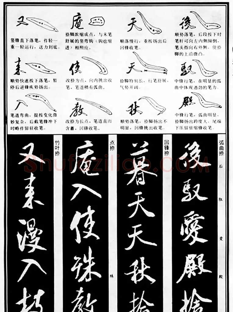 字帖教材《米芾行书笔法图解》 | 软笔行书字帖