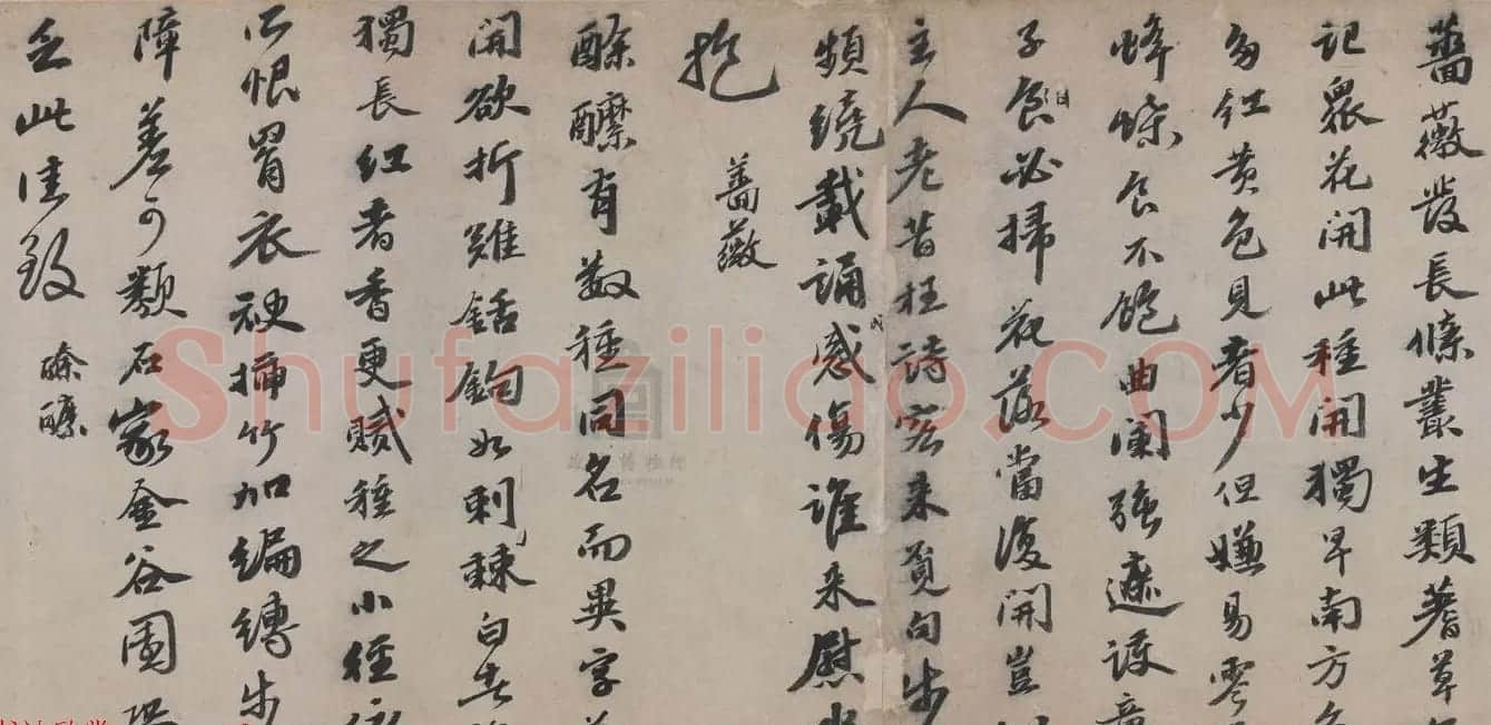 明代吴宽书法长卷赏析《记园中草木诗卷》 | 书法长卷