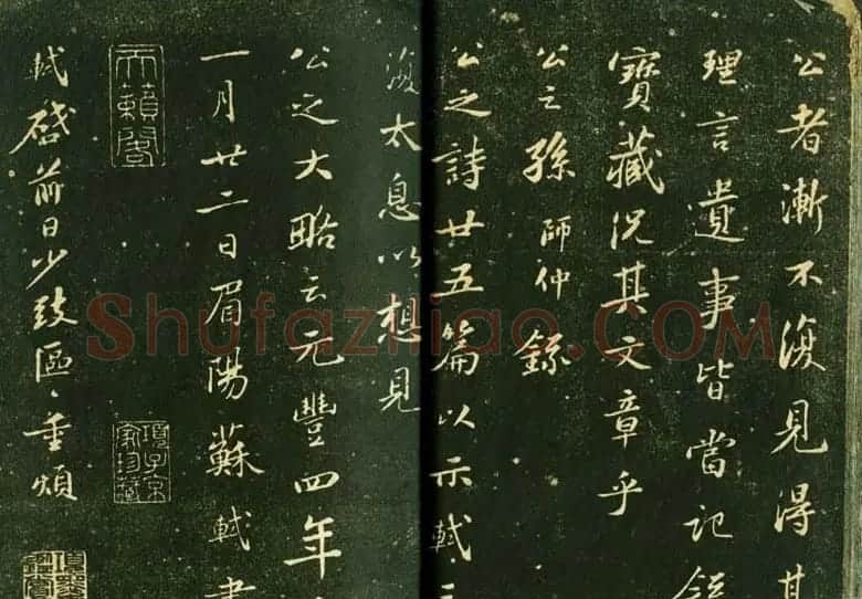 苏轼书法精品《三希堂法帖第十二册》 | 软笔书法作品
