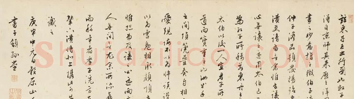 李赞华人物画番骑图卷美国波士顿美术馆藏 | 传世书法作品赏析