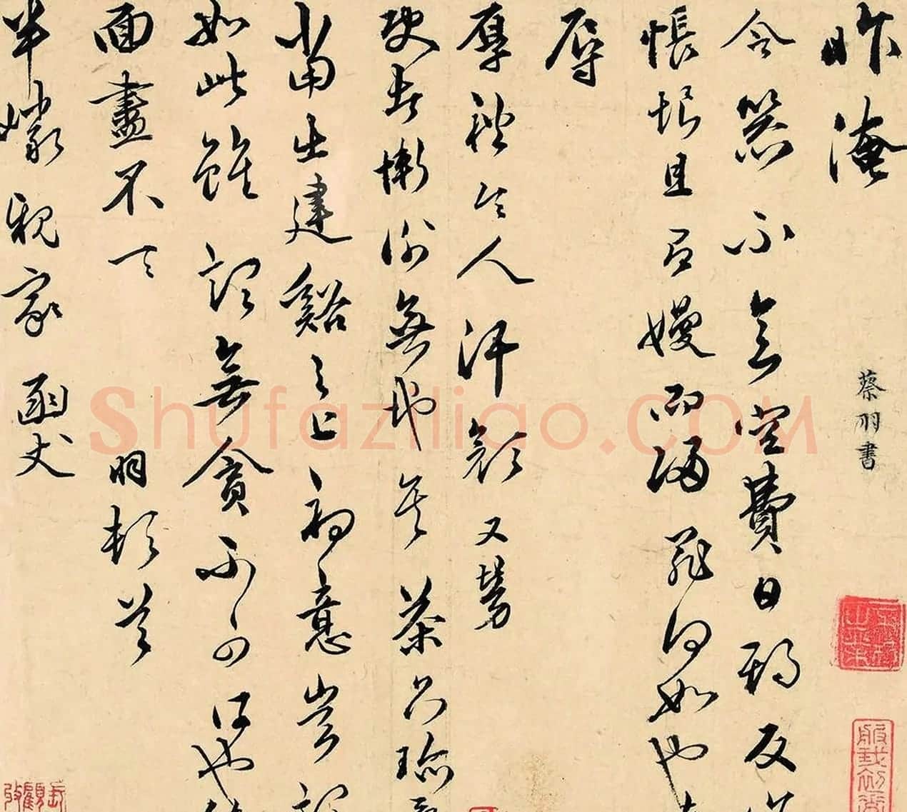 王宠的书法老师蔡羽书札专辑 | 名家书法作品精选