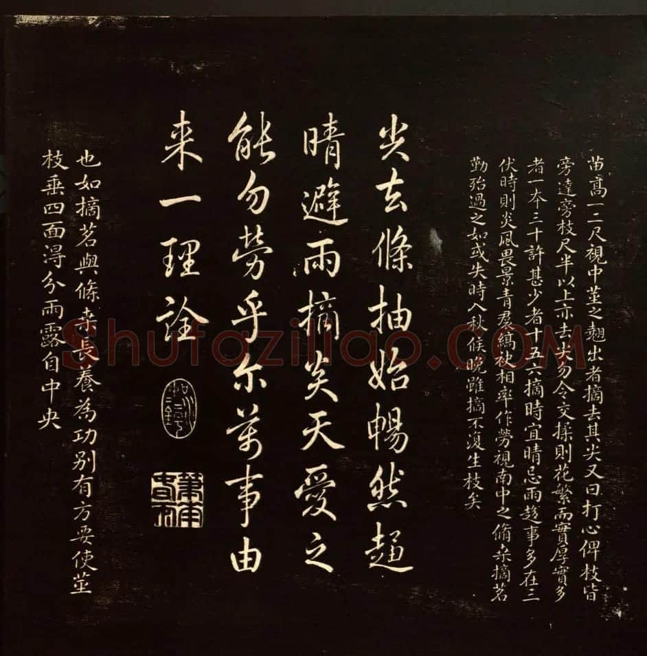 乾隆书法题诗《御题棉花图》拓本 | 传世书法作品赏析