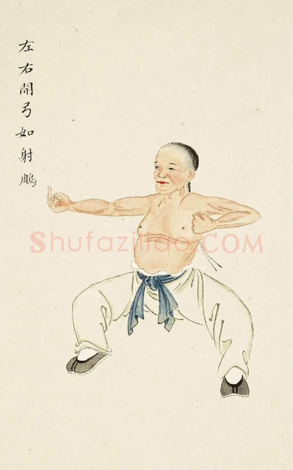 清宫彩绘插图《八段锦册》 | 传世书法作品鉴赏