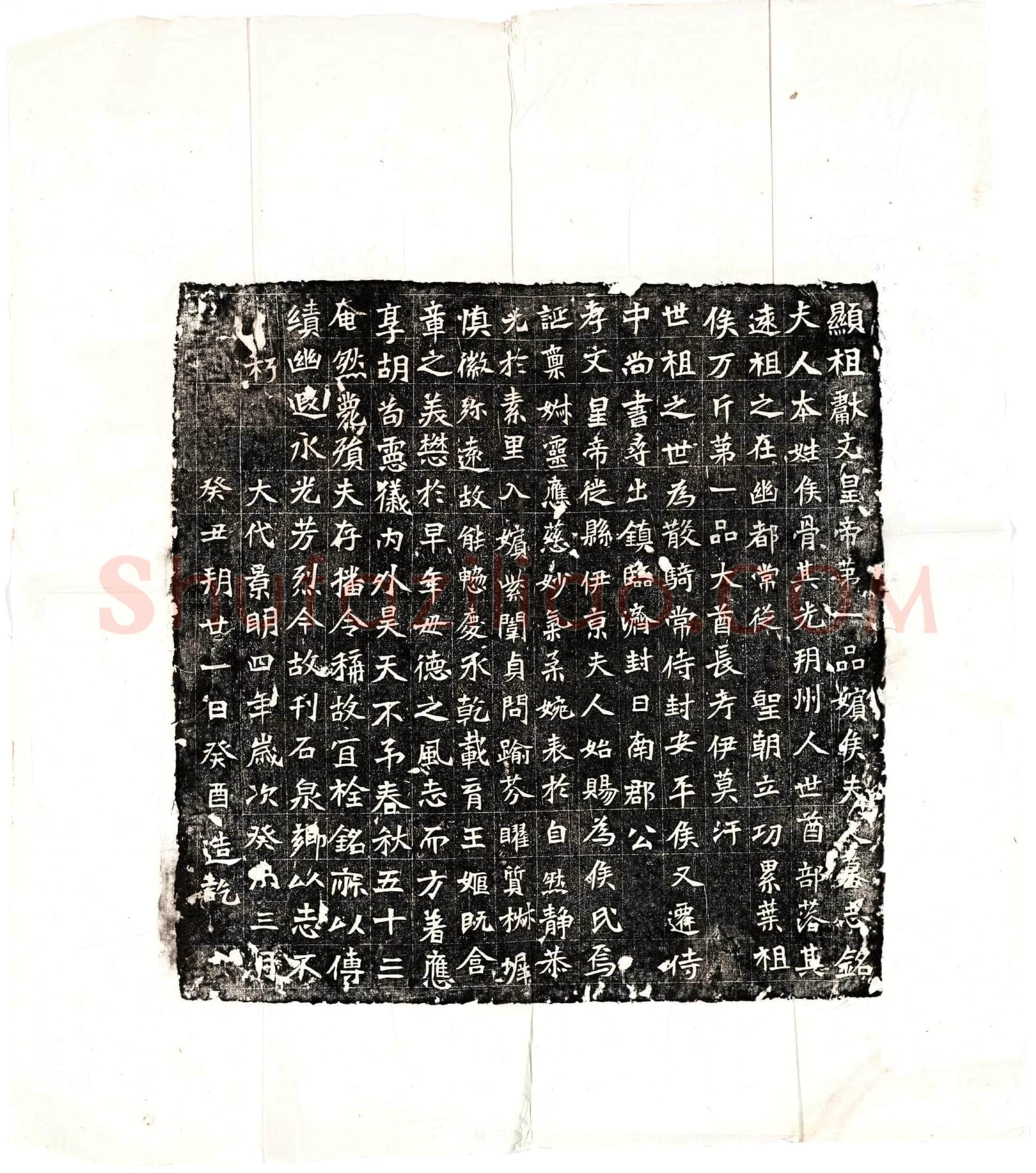 北朝 元弘嫔侯氏 墓誌