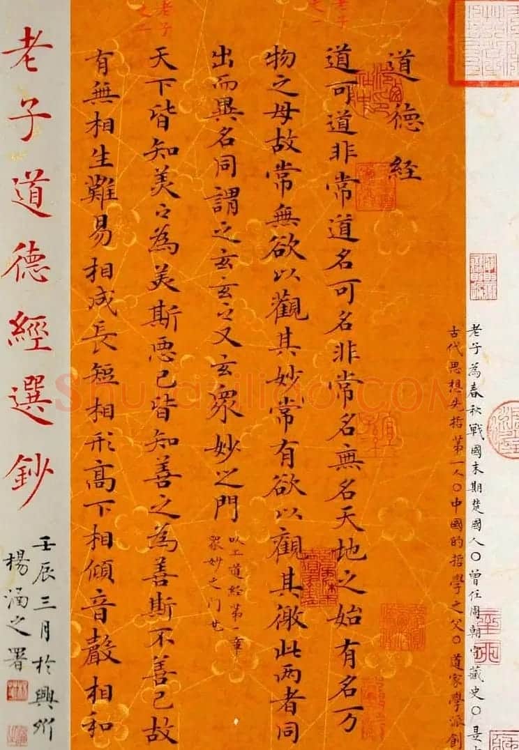 杨涵之楷书册页《老子道德经》选抄 | 名家书法作品精选