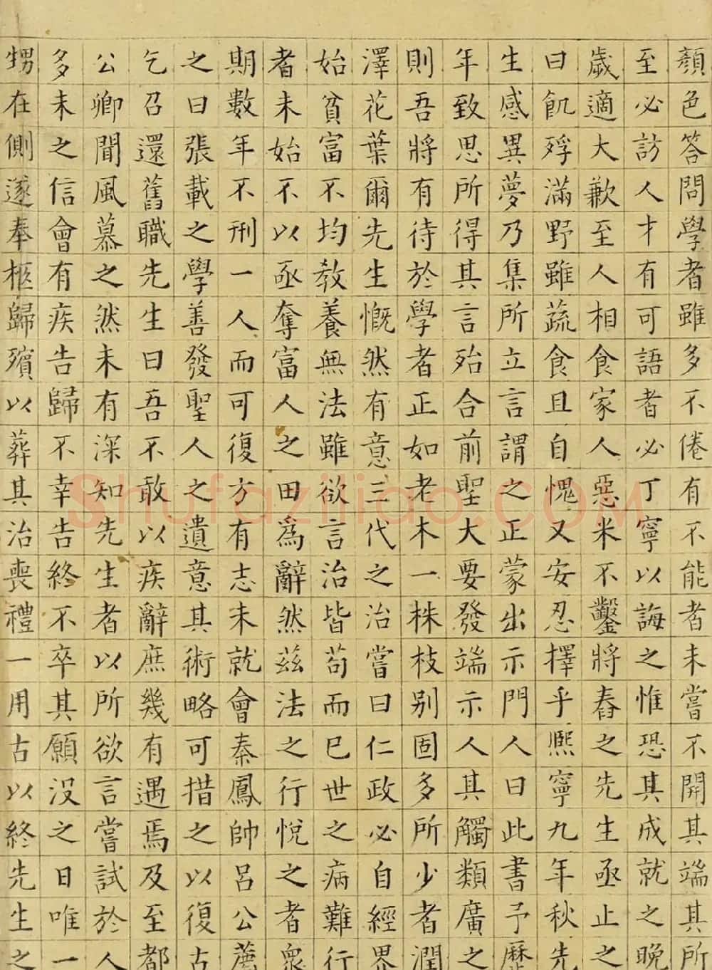 祝允明小楷宋儒六贤传志卷 | 书法长卷