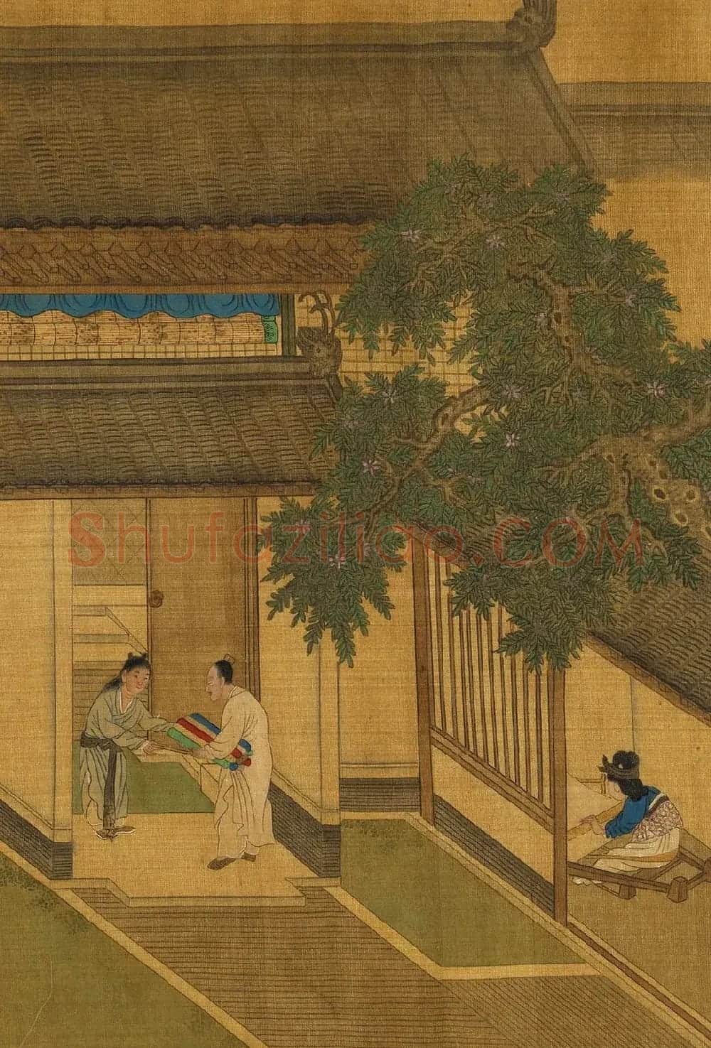 文徵明隶书许初行书合题《纯孝图》 | 传世书法作品欣赏