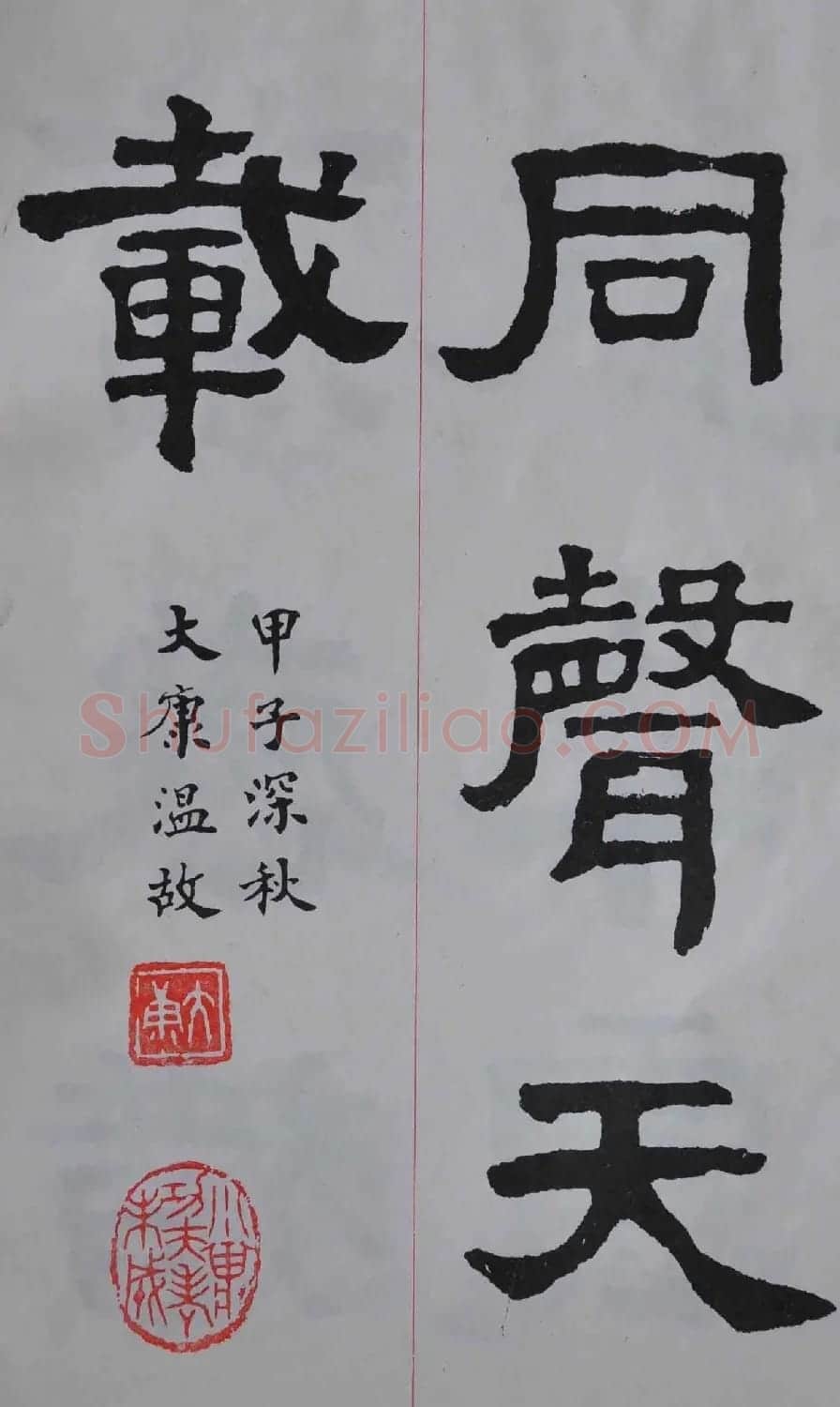 康殷隶书欣赏《大康节临张迁表颂》 | 书法作品欣赏