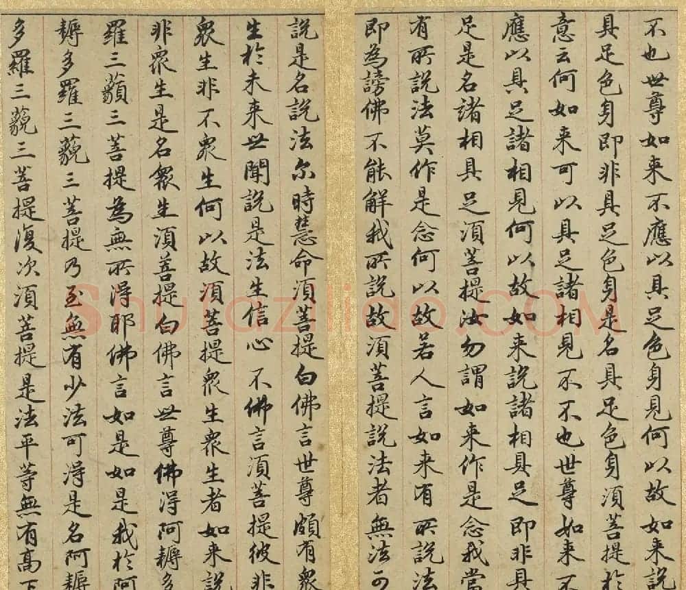 赵孟頫小楷金刚经墨迹册 | 书法名家作品鉴赏
