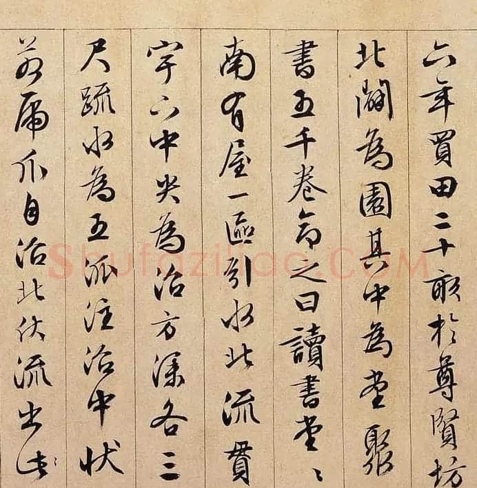 文徵明89岁行书长卷《独乐园图并书记》 | 书法长卷