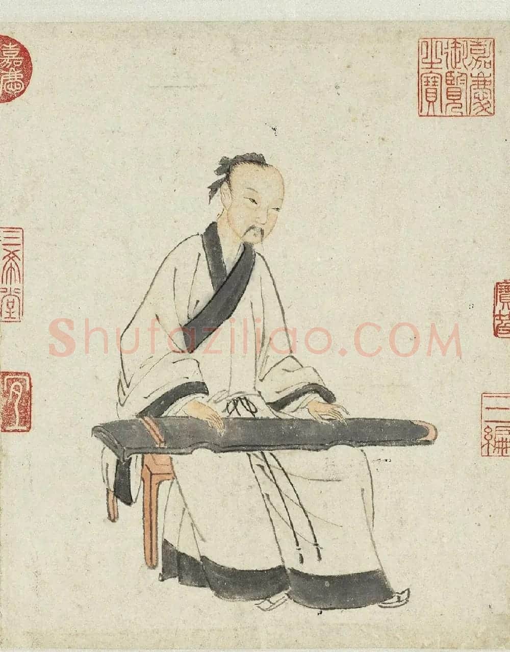 文征明隶书《琴士杨季静小像》 | 传世书法作品欣赏