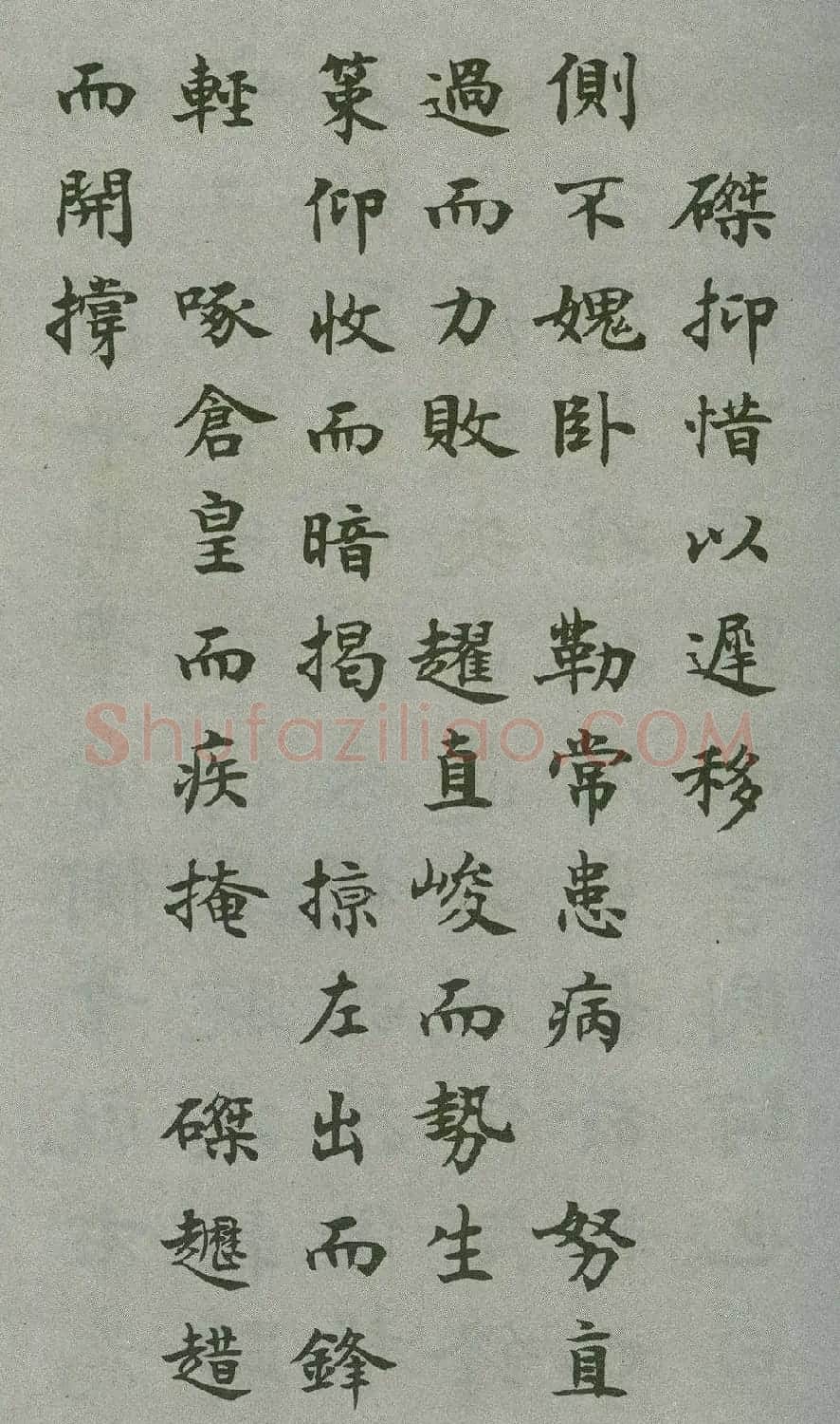 沈尹默楷书《禁经永字八法》 | 软笔楷书字帖