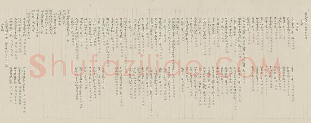 楷书四库全书目录卷——经卷 | 故宫书法类藏品