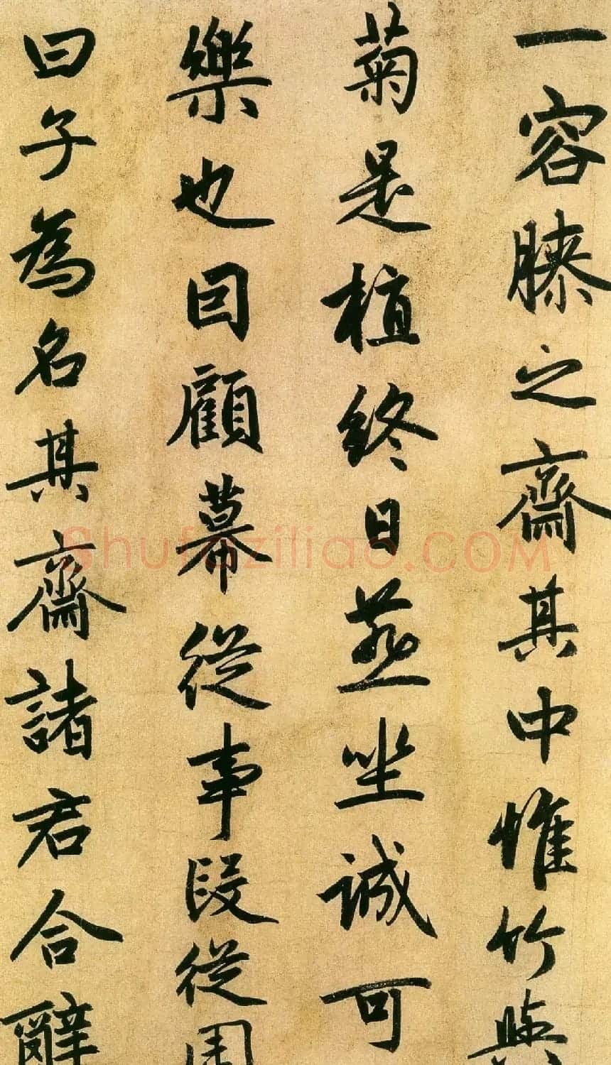 赵孟頫行书欣赏《止斋记》 | 名家书法作品精选