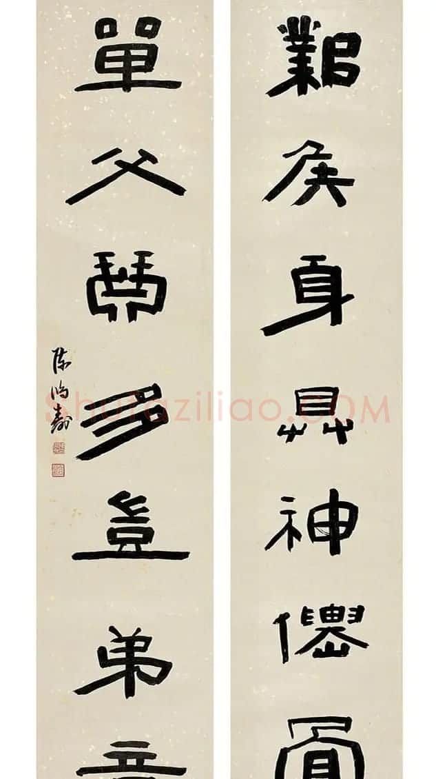 清代大师陈鸿寿书法对联专辑 | 名家书法作品赏析