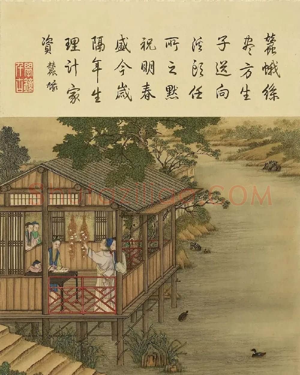 清代宫廷画师陈枚彩绘本《耕织图》 | 传世书法作品欣赏