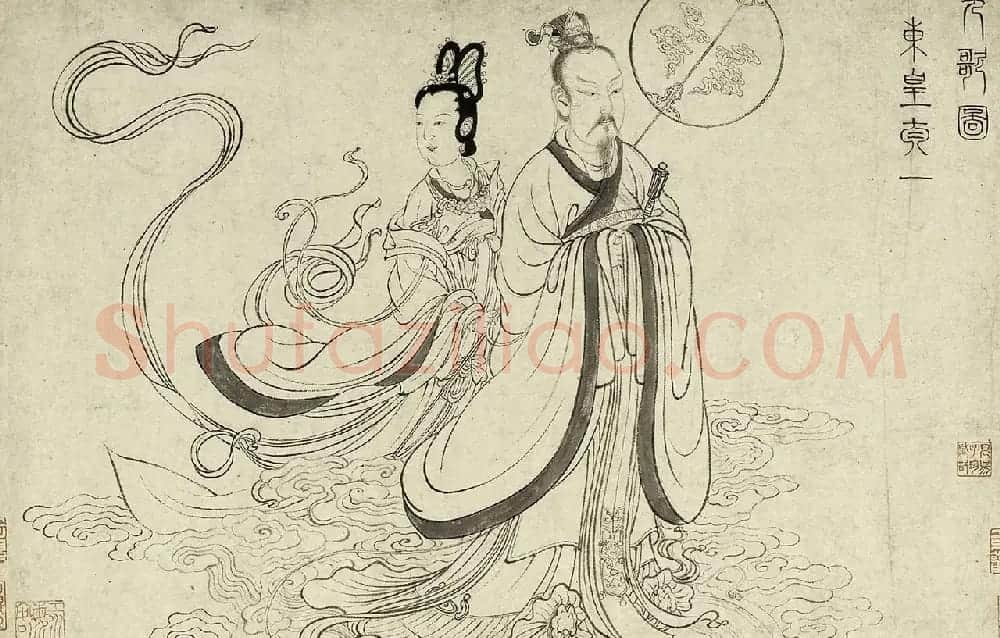 元代吴睿篆书词卷《张渥九歌图》 | 传世书法作品精选