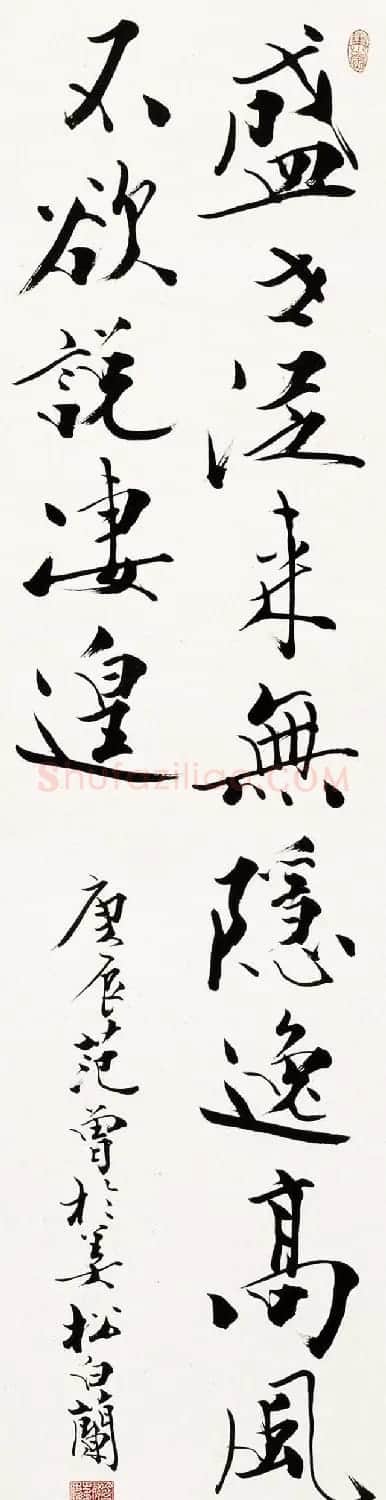 中国当代书画大师范曾书法作品欣赏 | 毛笔书法作品