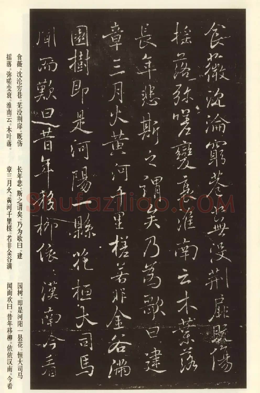 褚遂良书法欣赏《枯树赋》(大图) | 书法碑帖
