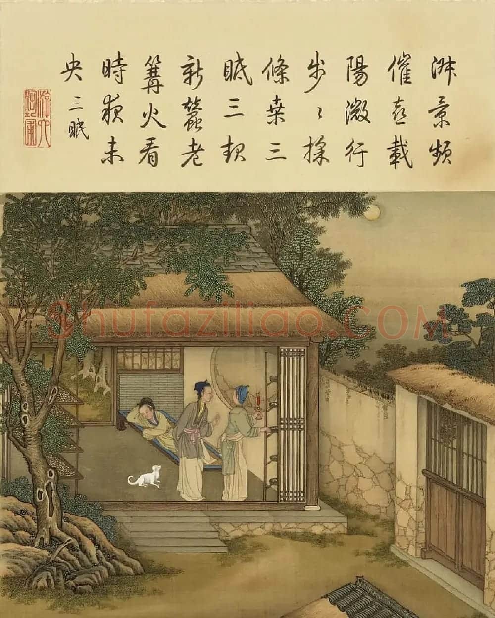 清代宫廷画师陈枚彩绘本《耕织图》 | 传世书法作品欣赏