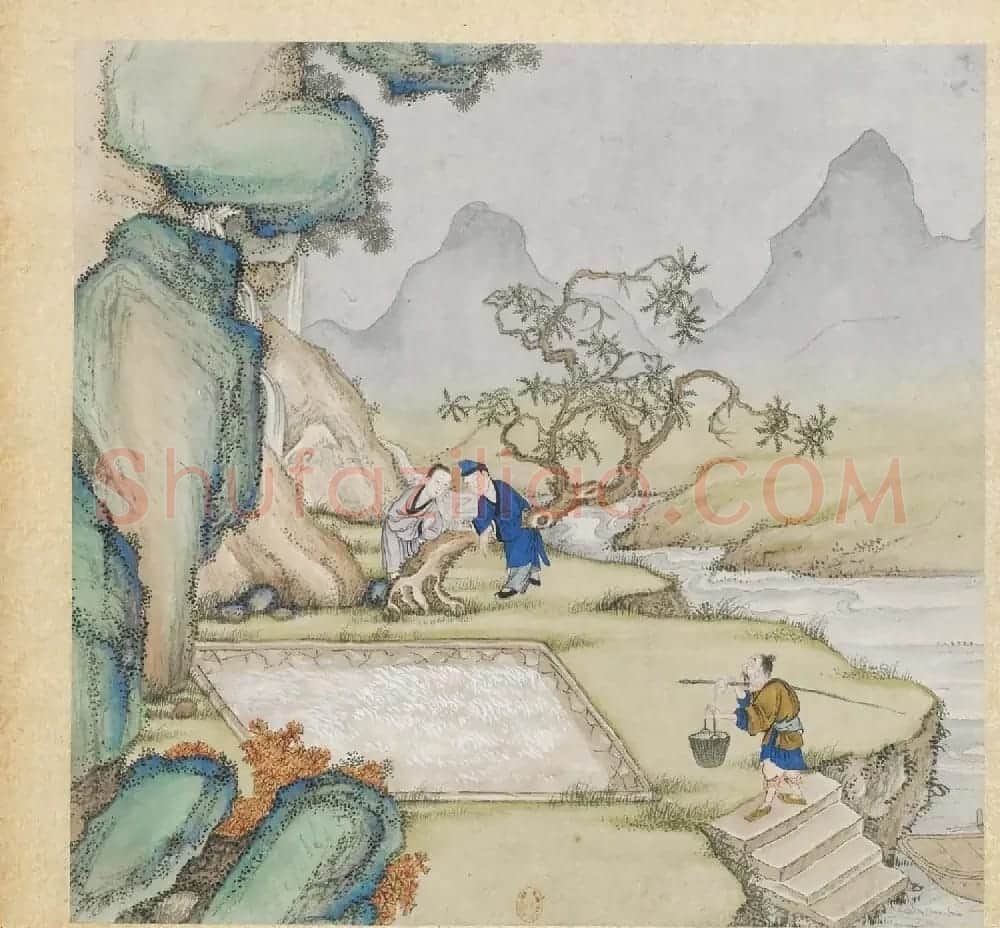 彩色字画大图欣赏《新诗造纸书画谱》 | 传世书法作品精选
