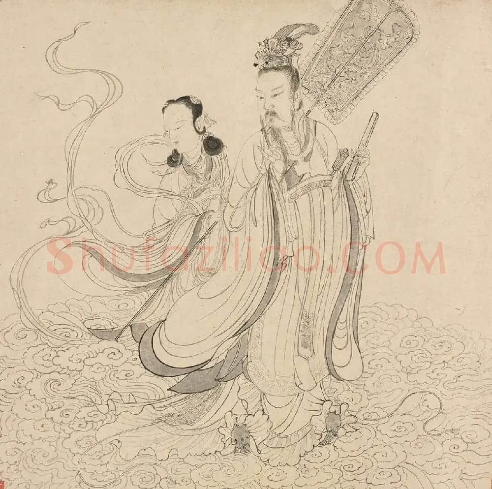 元代褚奂隶书题词《九歌图》 | 传世书法作品精选