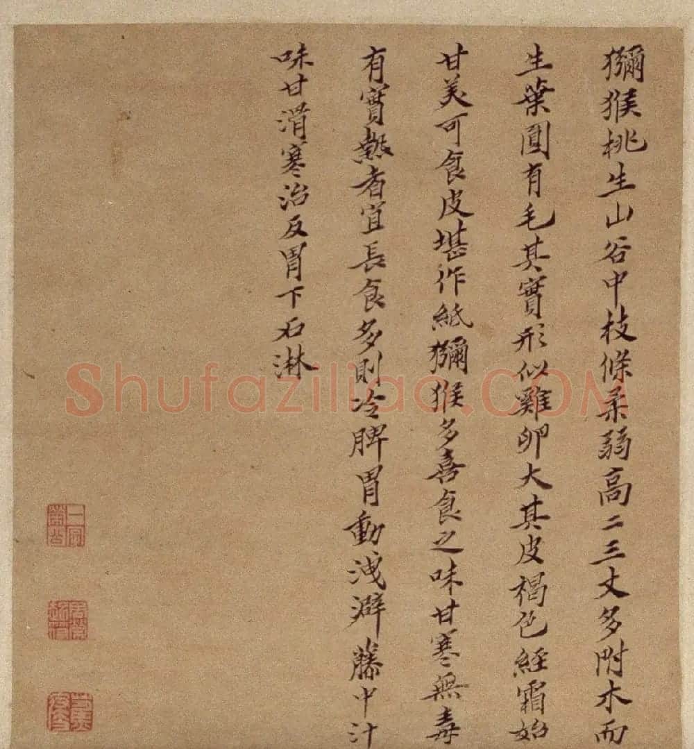 周淑禧、周淑祜两姐妹小楷《本草图》四条屏 | 传世书法作品精选