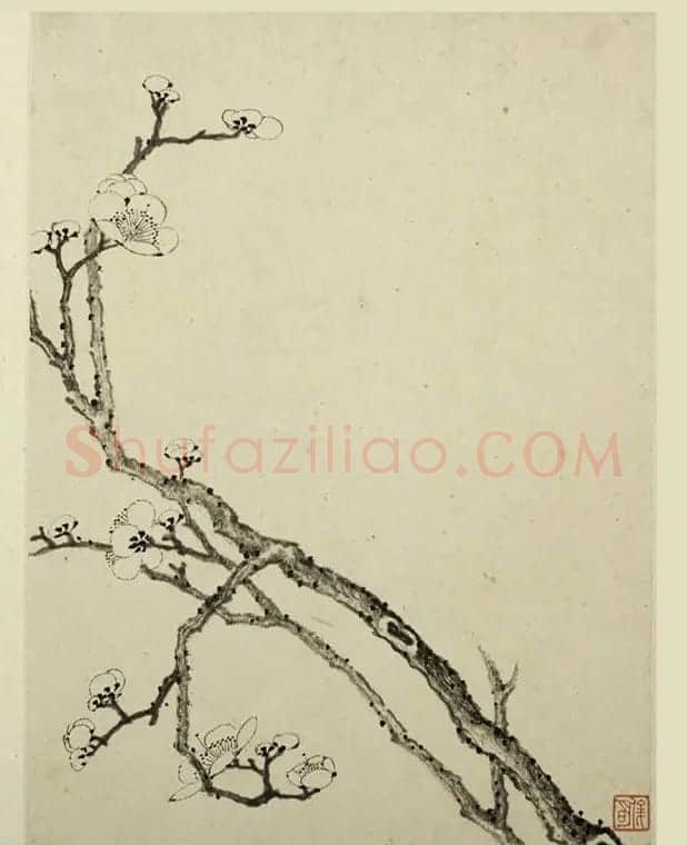 清代金俊明书画欣赏《梅花图册》 | 传世书法作品鉴赏
