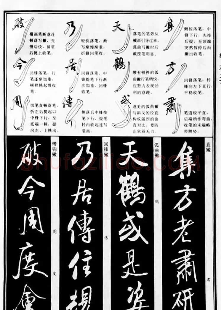 字帖教材《米芾行书笔法图解》 | 软笔行书字帖