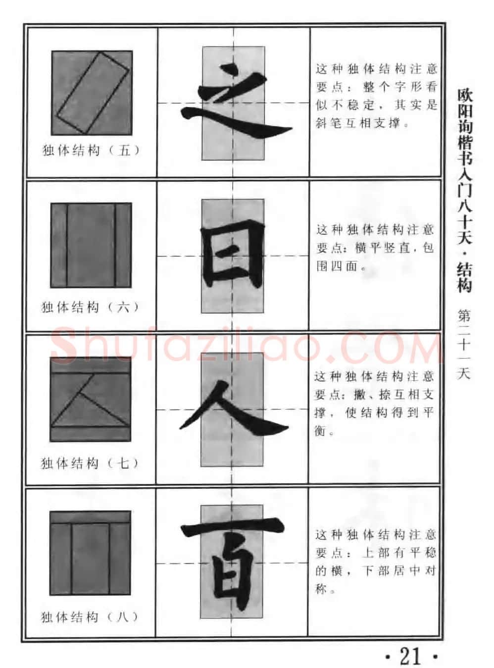 书法教程字帖《欧阳询楷书入门80天》 | 软笔楷书字帖