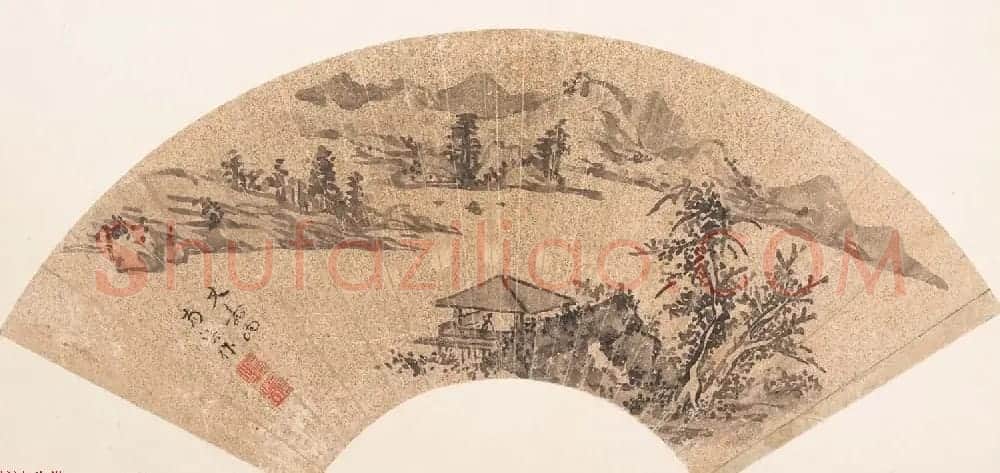 文彭弟文嘉书画扇面作品欣赏八幅 | 传世书法作品欣赏