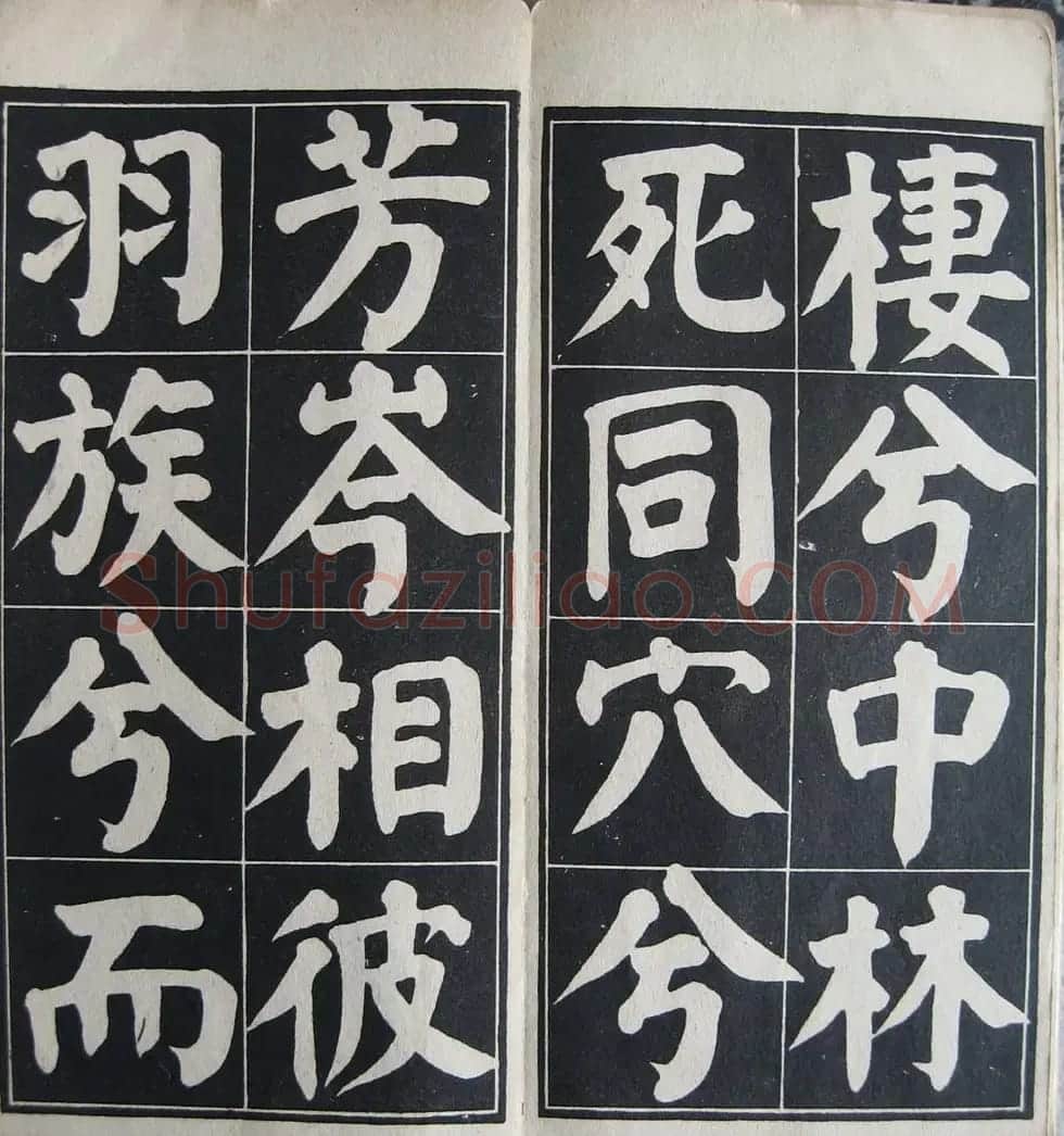 颜体楷书习字帖《颜鲁公双鹤铭帖》两种 | 软笔楷书字帖