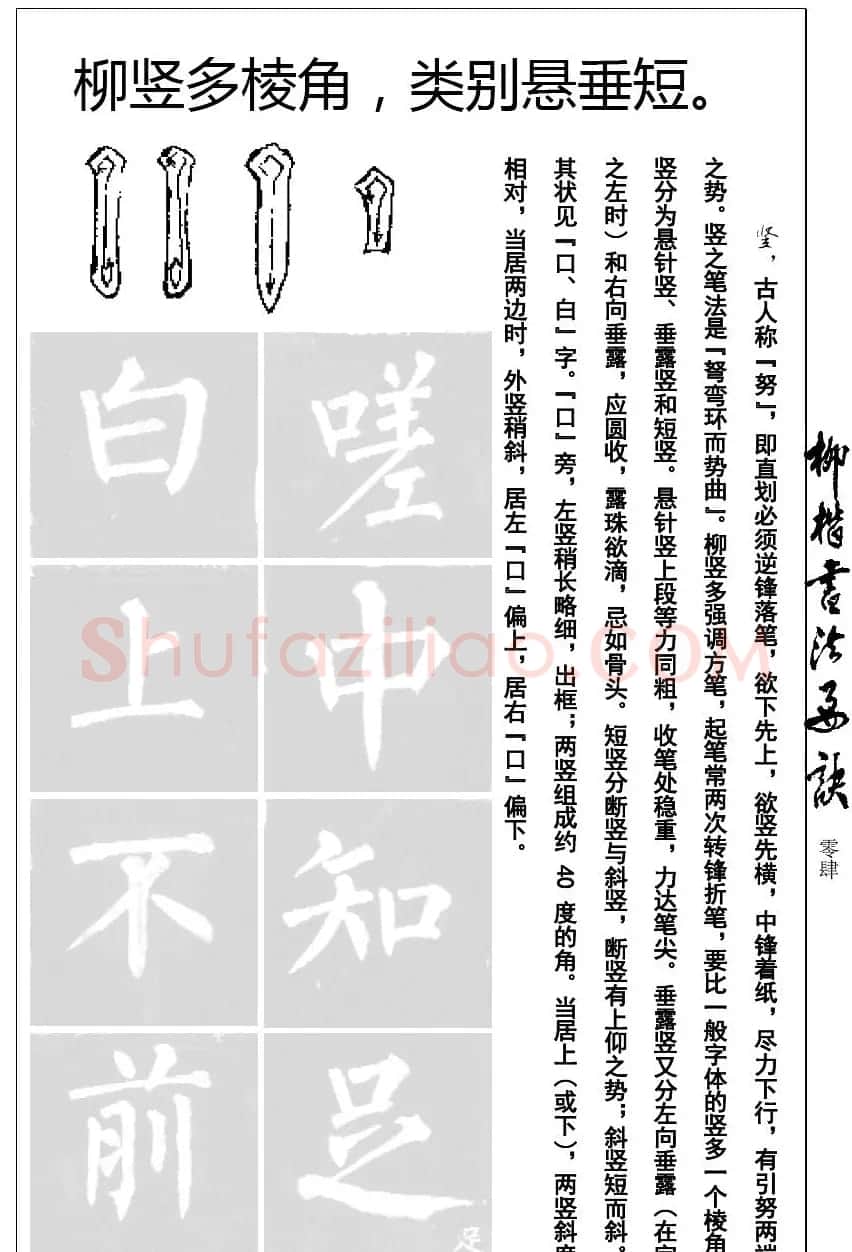 柳体楷书字帖最好范本《柳楷书法要诀》 | 毛笔楷书字帖