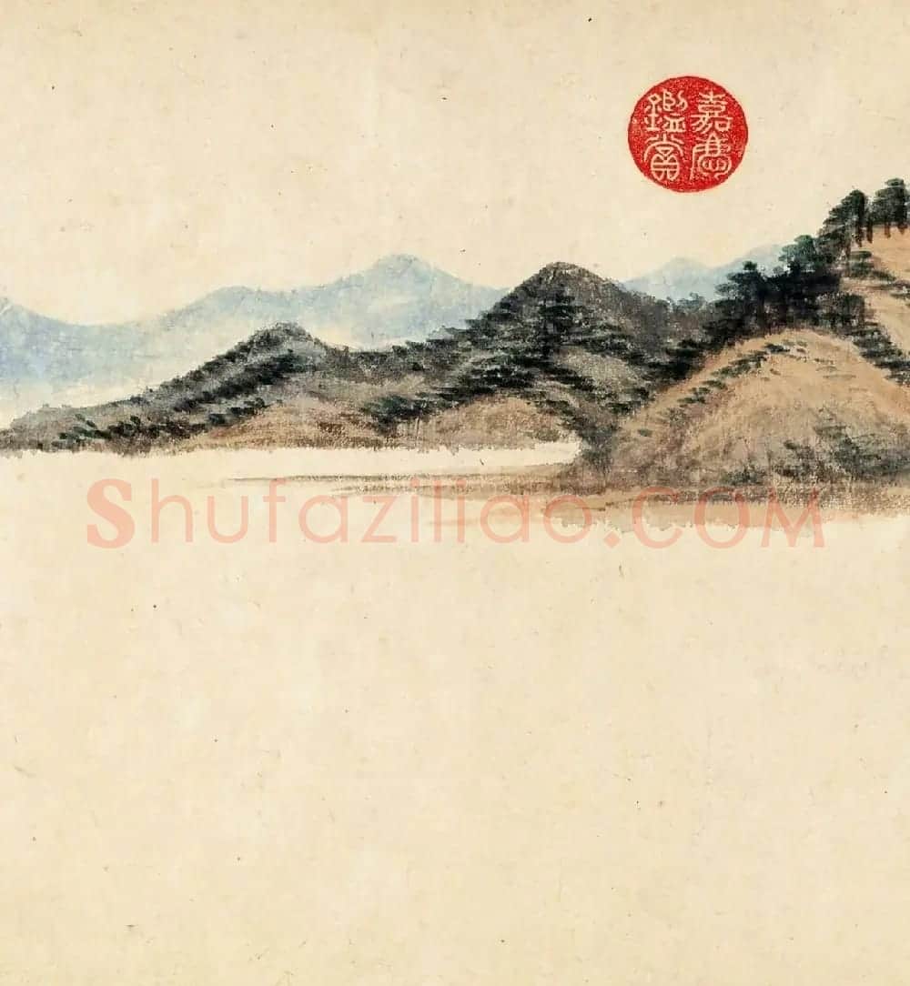 董其昌晚年书画精品《仿黄公望富春大岭图》 | 传世书法作品精选