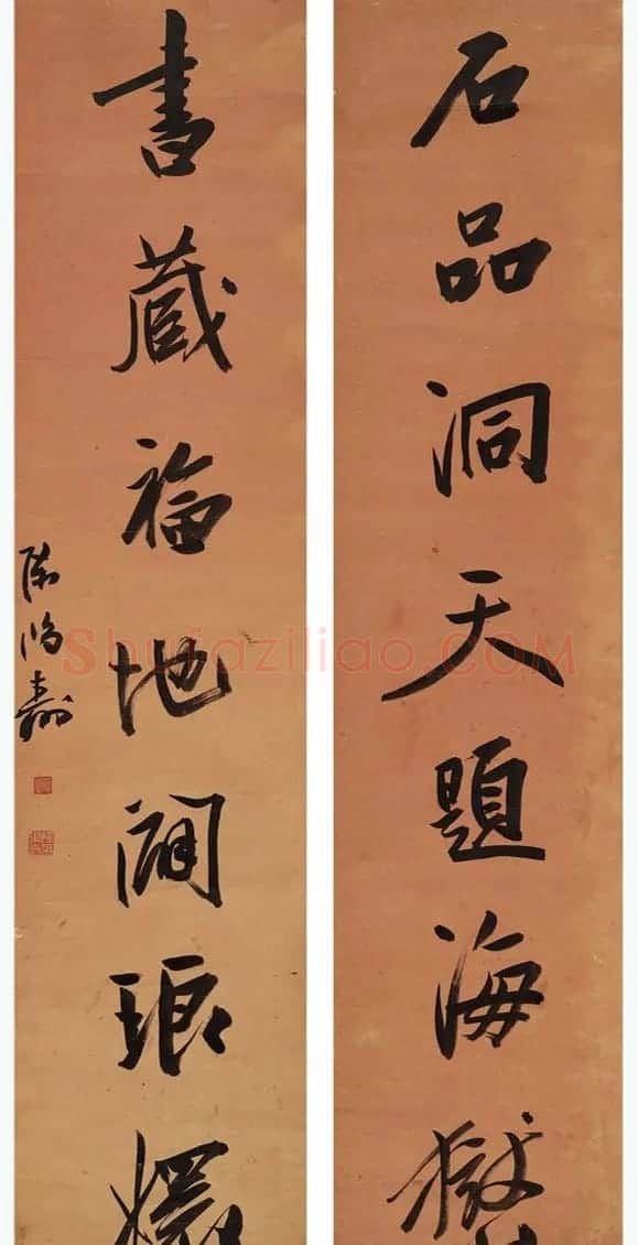清代大师陈鸿寿书法对联专辑 | 名家书法作品赏析
