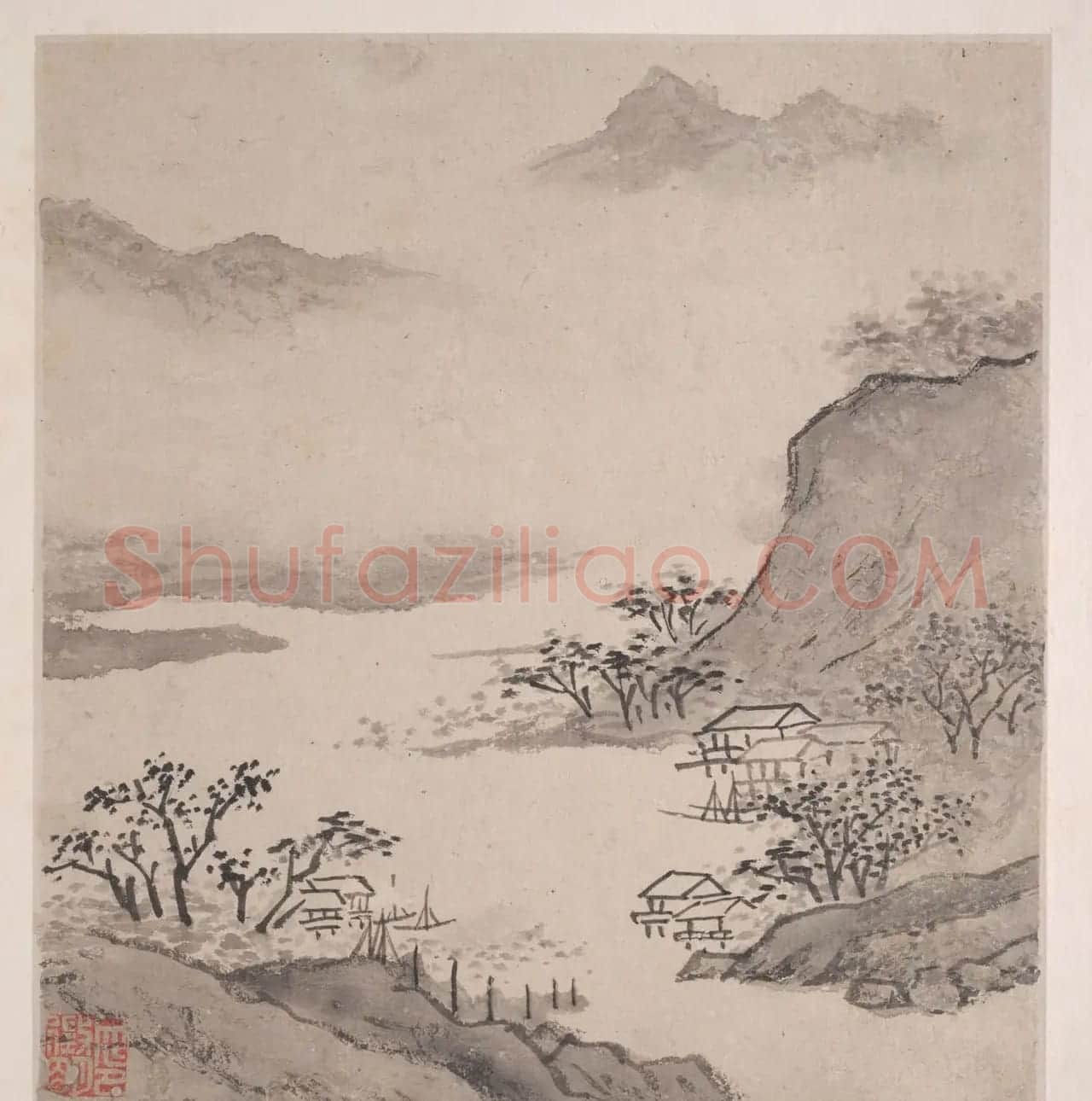 文徵明书画册页欣赏《潇湘八咏》 | 传世书法作品赏析
