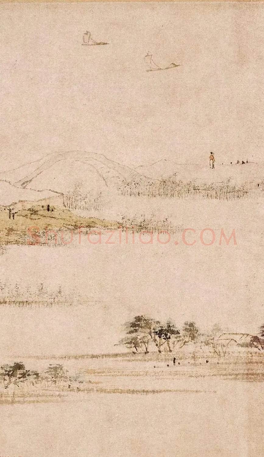明代陆治为五湖先生作《石湖图卷》 | 传世书法作品欣赏