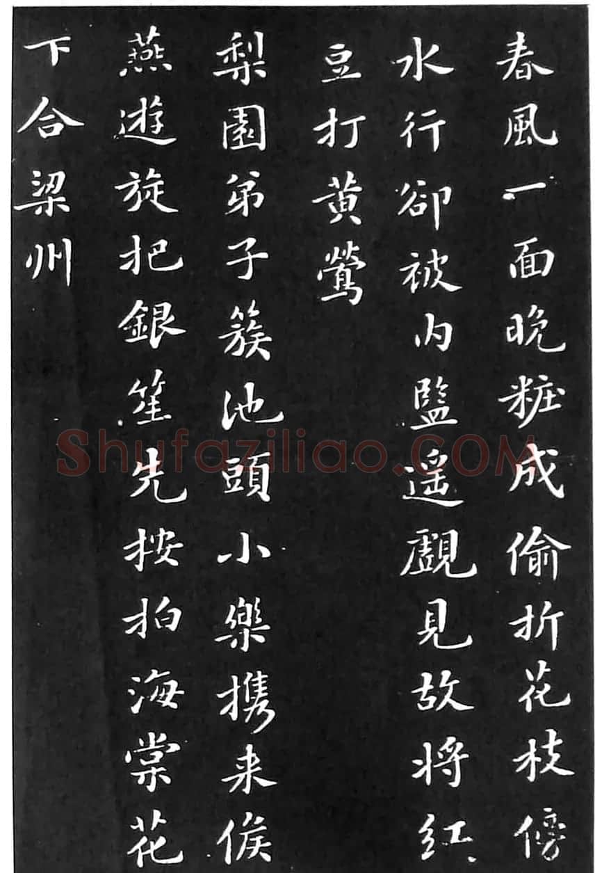 苏东坡楷书欣赏《花蕊夫人宫词》 | 软笔书法作品
