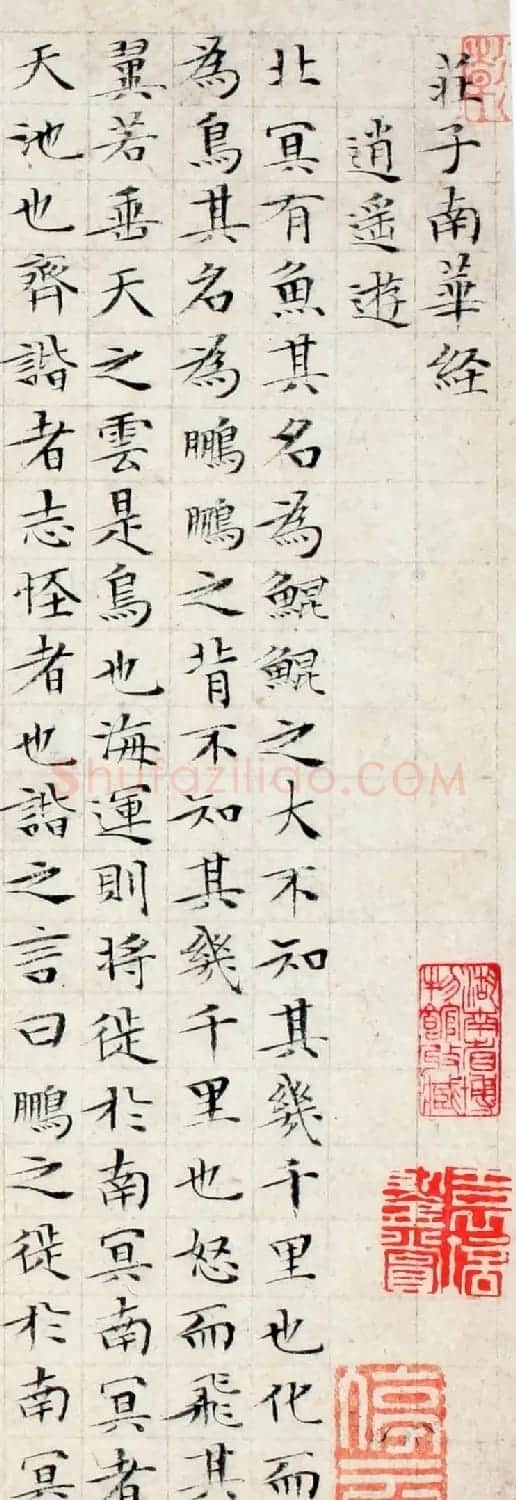 文徵明86岁小楷册页《逍遥游》 | 名家书法作品赏析